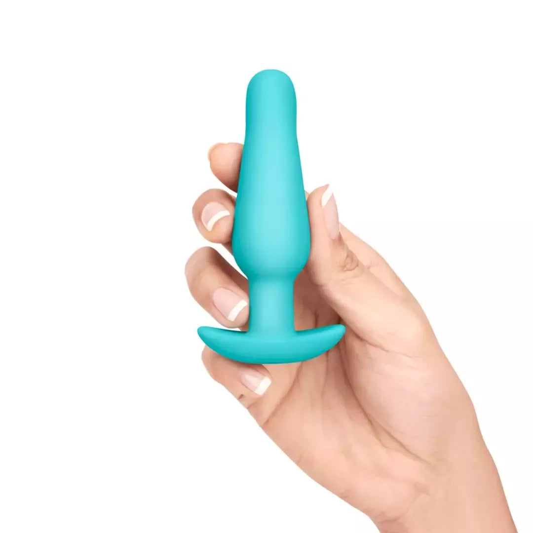 b-Vibe Anal Training & Education Set Blue - 7 dalių silikoninis rinkinys
