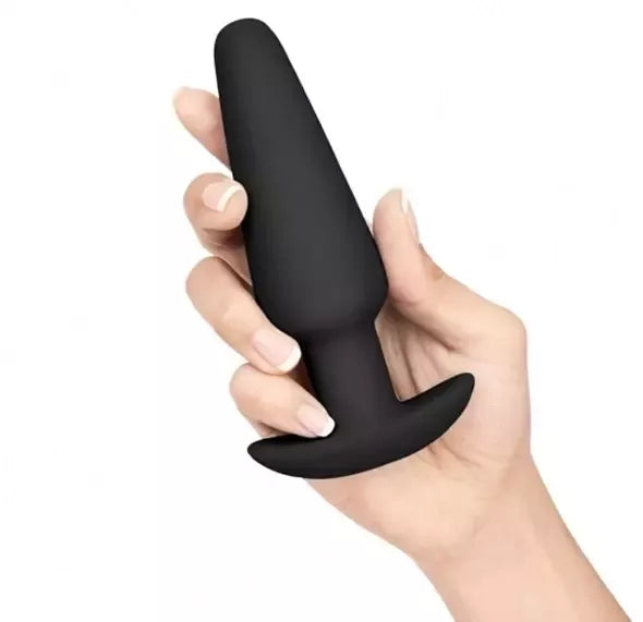 b-Vibe analinio lavinimo rinkinys, juodas – 7 dalių silikoninis komplektas su krepšiu