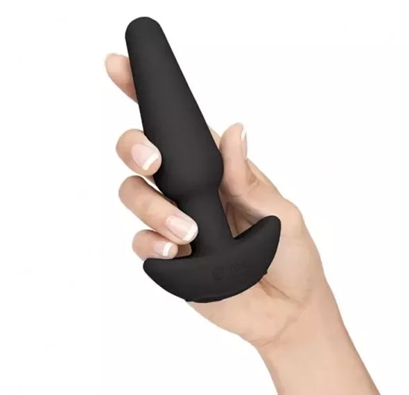 b-Vibe analinio lavinimo rinkinys, juodas – 7 dalių silikoninis komplektas su krepšiu