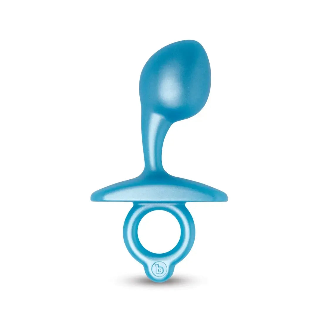 B-Vibe Bulb Plug Green – kompaktiškas modelis su ištraukimo žiedu, silikoninis
