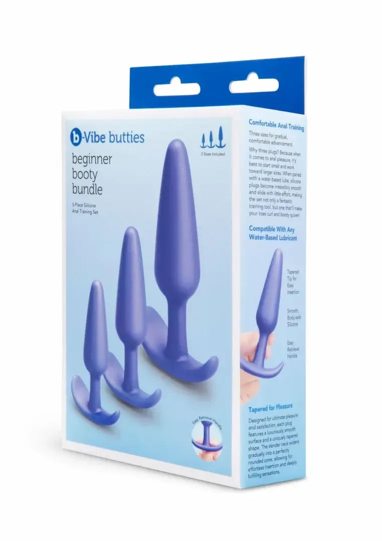 b-Vibe Butties Beginner Booty Bundle silikoninių treniruočių kamštukų rinkinys S/M/L