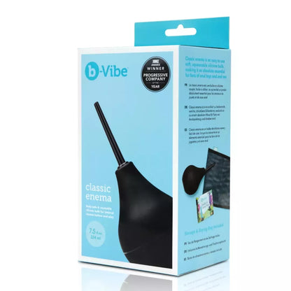 b-Vibe Classic Enema Set – minkšto silikono higienos sistema, 225 ml, mėlyna