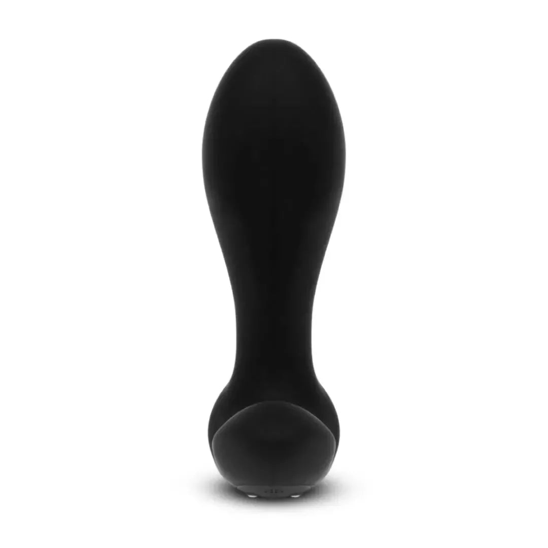 b-Vibe Expand Plug nuotoliniu būdu valdomas lankstus analinis žaislas, juodas