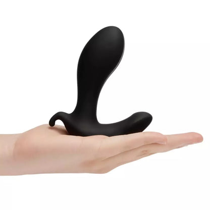 b-Vibe Expand Plug nuotoliniu būdu valdomas lankstus analinis žaislas, juodas