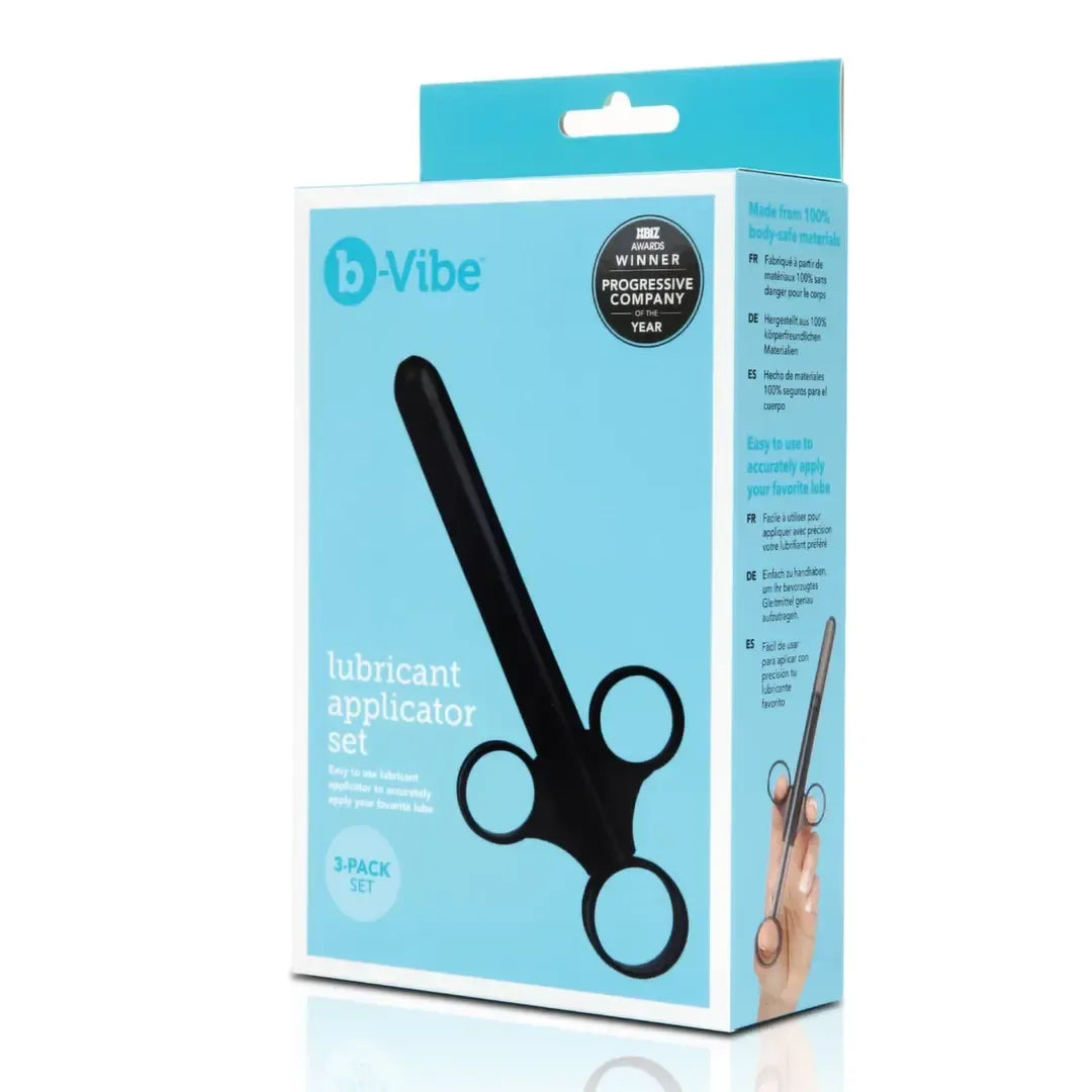 b-Vibe lubrikanto aplikatorių rinkinys, 3 vnt., su laikymo maišeliu ir instrukcijomis