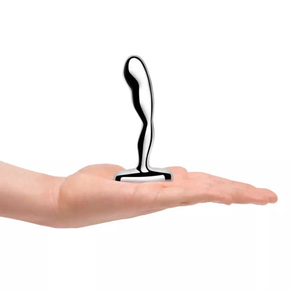 b-Vibe nerūdijančio plieno prostatos kamštis Medium – ergonomiškas dizainas, 240g