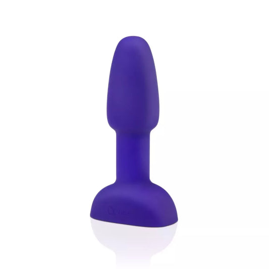 b-Vibe Rimming Petite Plug Purple – kompaktiškas vibruojantis silikoninis modelis