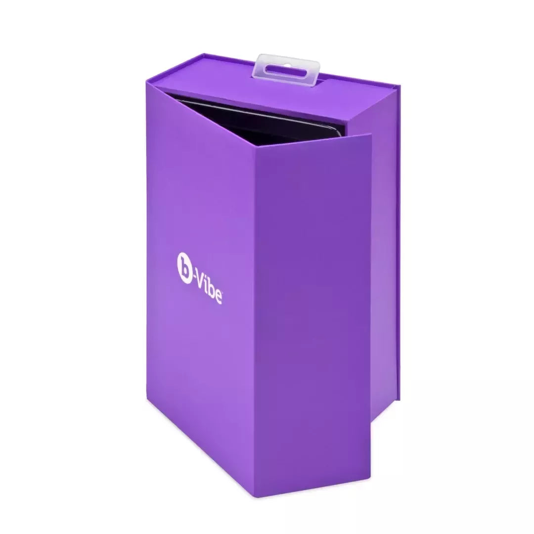 b-Vibe Rimming Petite Plug Purple – kompaktiškas vibruojantis silikoninis modelis