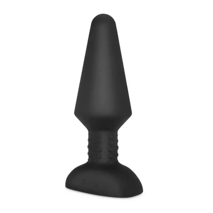 b-Vibe Rimming Plug XL Black – pažangus intymus prietaisas su besisukančiais rutuliukais