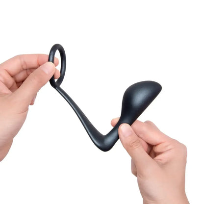 B-Vibe Ringer Intimate silikoninis žiedų ir analinių kamščių rinkinys, žalias, vandeniui atsparus