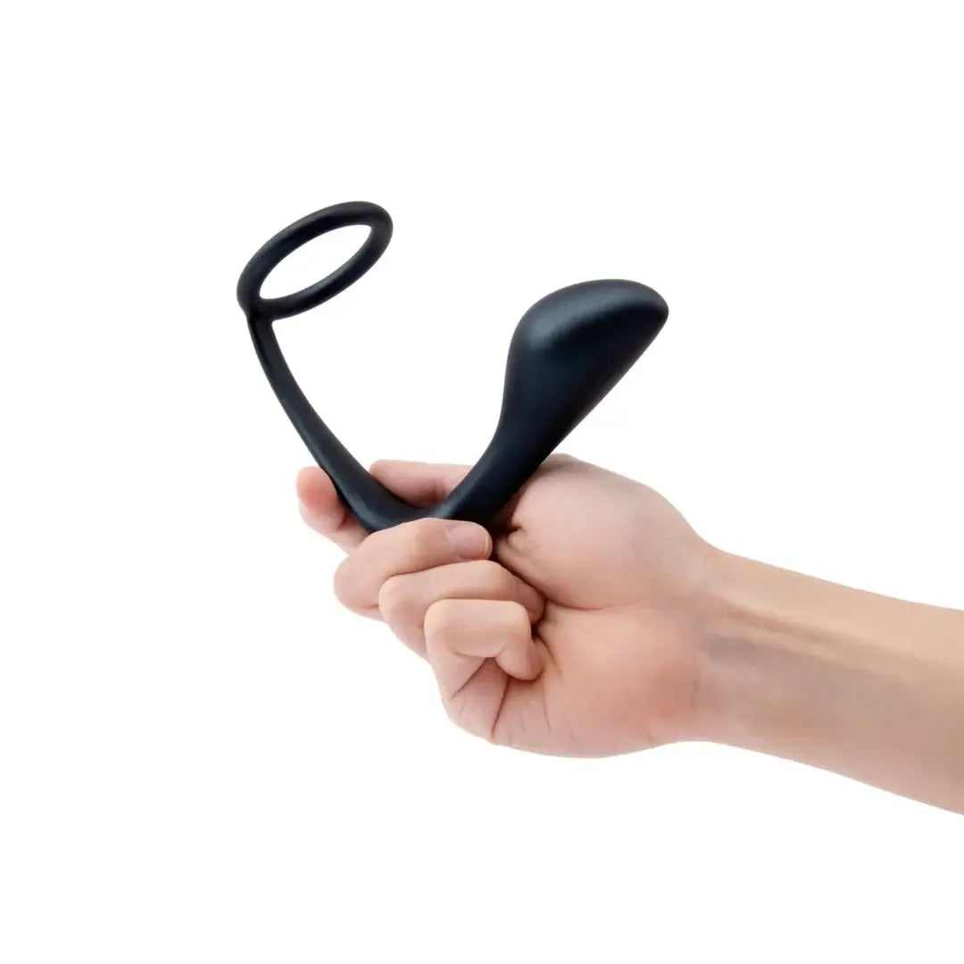 B-Vibe Ringer Intimate silikoninis žiedų ir analinių kamščių rinkinys, žalias, vandeniui atsparus