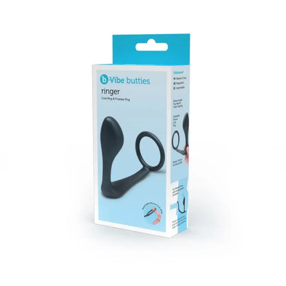 B-Vibe Ringer Intimate silikoninis žiedų ir analinių kamščių rinkinys, žalias, vandeniui atsparus