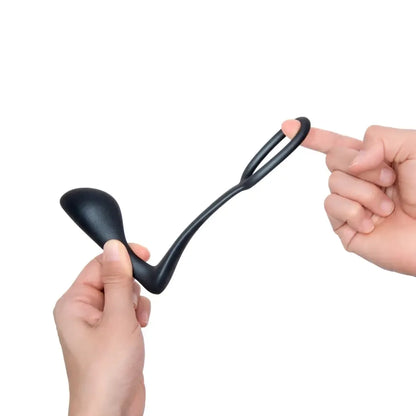 B-Vibe Ringer Intimate silikoninis žiedų ir analinių kamščių rinkinys, žalias, vandeniui atsparus