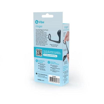 B-Vibe Ringer Intimate silikoninis žiedų ir analinių kamščių rinkinys, žalias, vandeniui atsparus