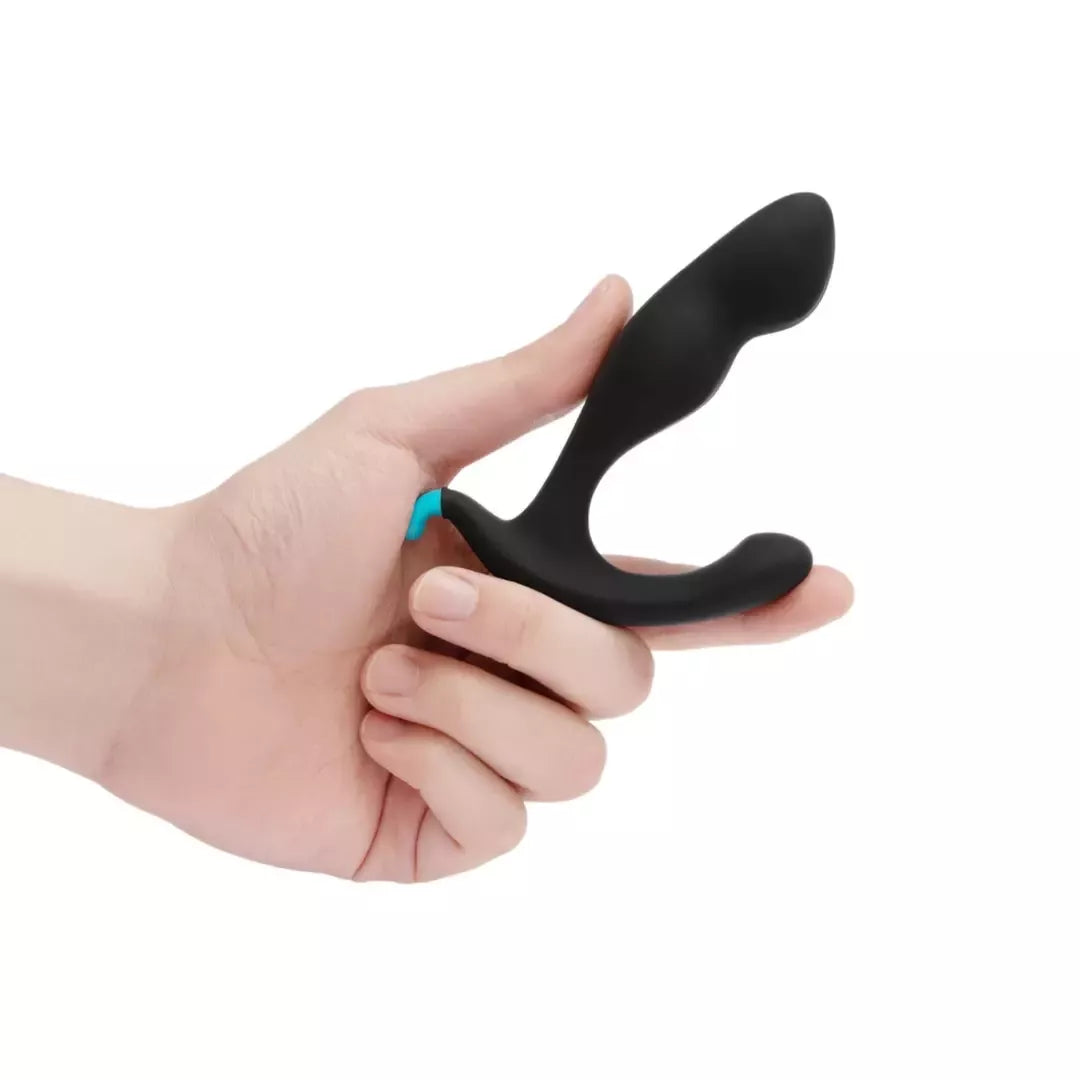 B-Vibe Rocker Plug – sveriantis lankstus silikoninis analinis kaištis, juodas, 90 g