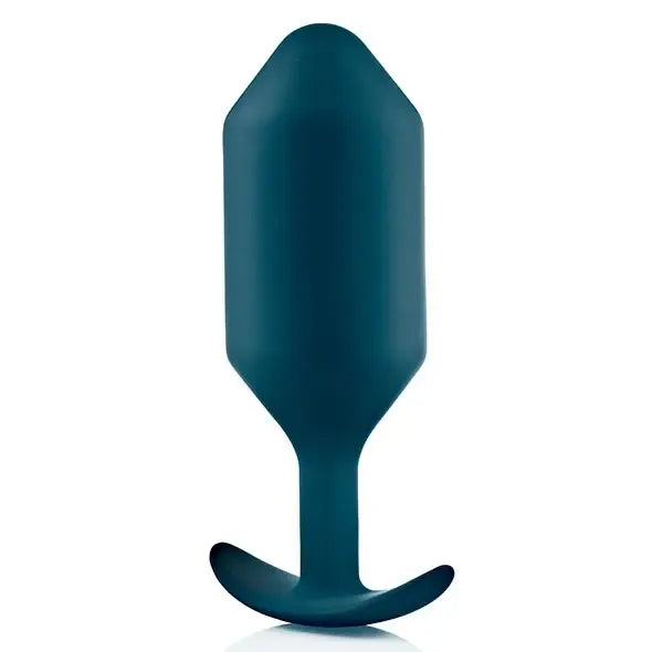 „b-Vibe Snug Plug 6 Marine“ svertinis silikoninis intymus treniruoklis, 515 g, 16 cm