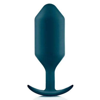 „b-Vibe Snug Plug 6 Marine“ svertinis silikoninis intymus treniruoklis, 515 g, 16 cm