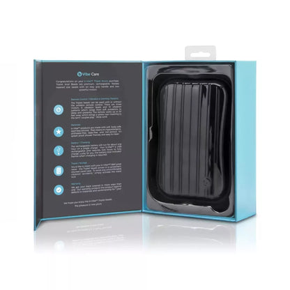 b-Vibe Triplet vibruojanti karoliukų sistema, juoda, įkraunama, 11,7 cm