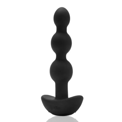 b-Vibe Triplet vibruojanti karoliukų sistema, juoda, įkraunama, 11,7 cm