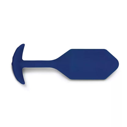 b-Vibe Vibrating Snug Plug 4 Navy - Sunkusis silikoninis kamštis XL