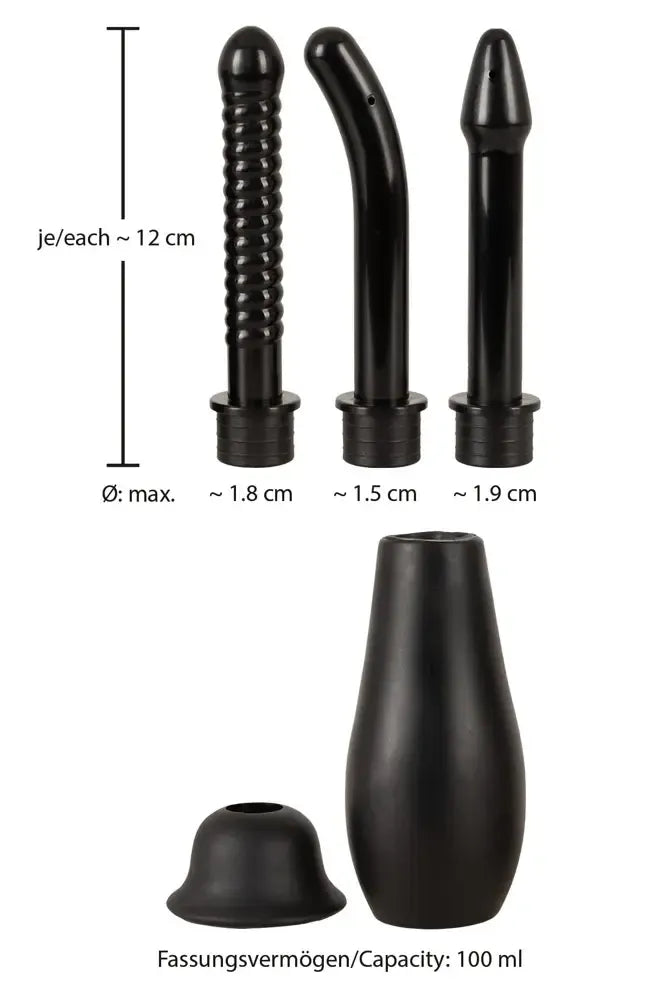 Bad Kitty Intimate Shower Kit su 3 skirtingų formų antgaliais 100ml