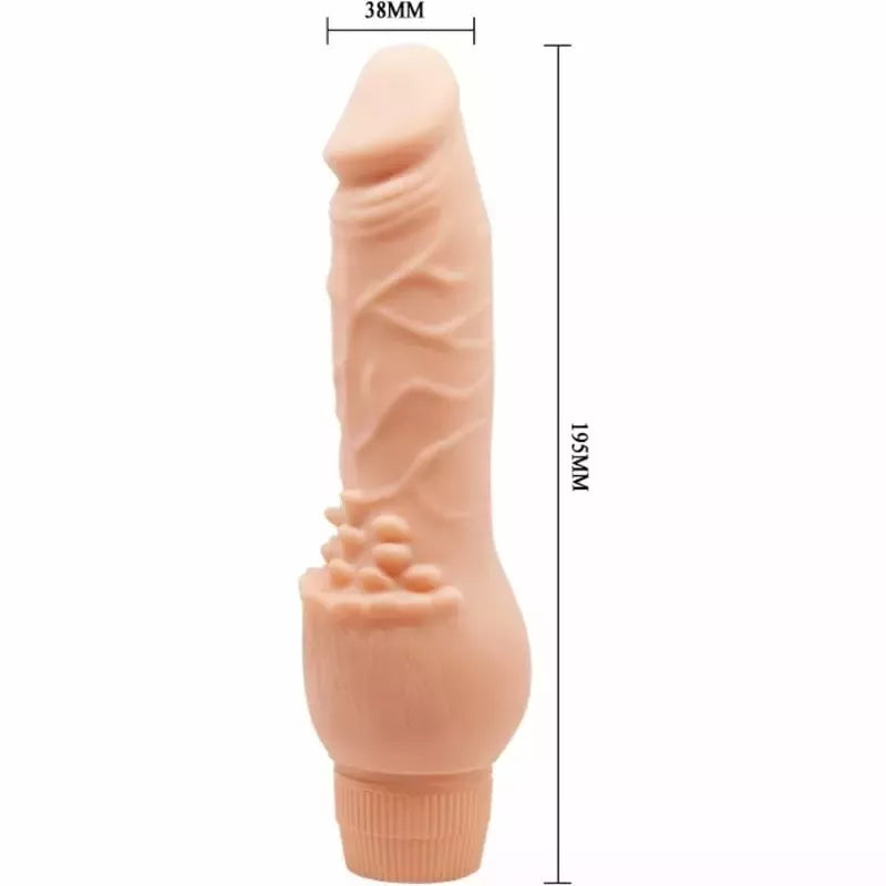 Baile Barbara vibruojantis intymus prietaisas 19,5 cm kūno spalvos TPR