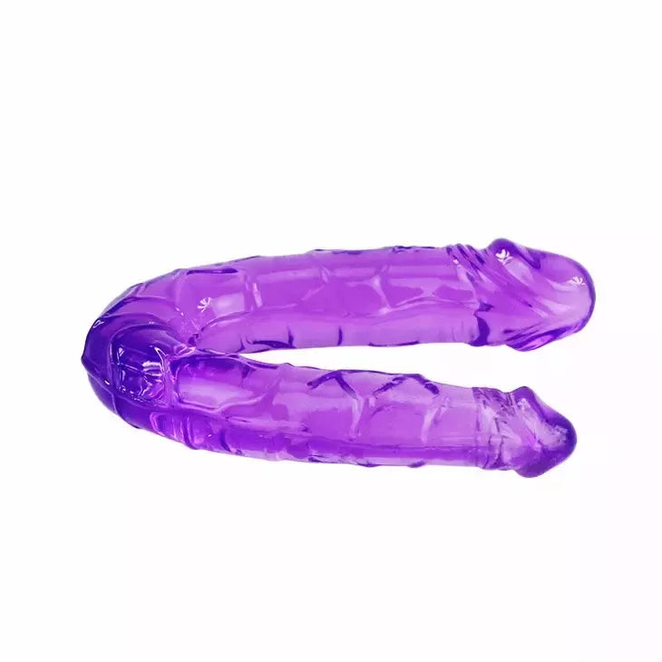 Baile dvipusis lankstus intymus prietaisas, alyvinės spalvos želė, 29 cm