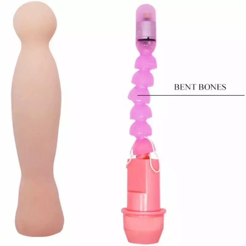 Baile Flexi Vibe Sensual Spine intymus masažuoklis 22 cm lankstaus dizaino