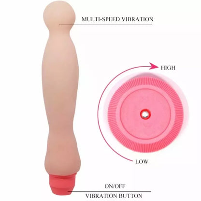 Baile Flexi Vibe Sensual Spine intymus masažuoklis 22 cm lankstaus dizaino