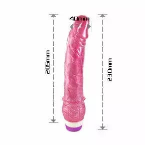 BAILE Linex Red vibruojantis 23 cm intymus prietaisas – reguliuojamas greitis