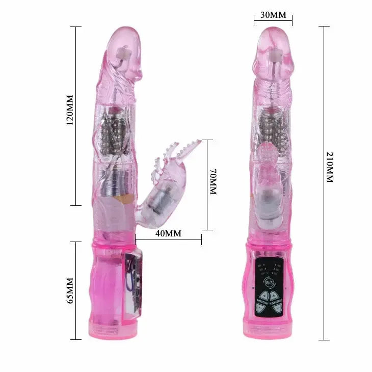 BAILE Mini Rabbit Intimate Lover Lilac – daugiafunkcis vandeniui atsparus stimuliatorius