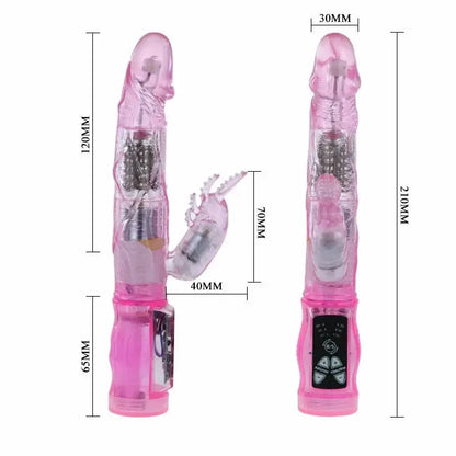 BAILE Mini Rabbit Intimate Lover Lilac – daugiafunkcis vandeniui atsparus stimuliatorius