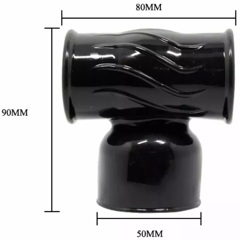 Baile Power Head Black – keičiamas antgalis masažuokliui, TPR
