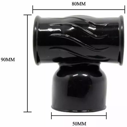 Baile Power Head Black – keičiamas antgalis masažuokliui, TPR