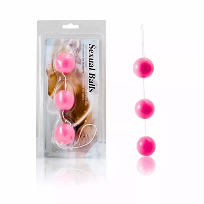Baile Strip Pink Intimate Beads ABS 3 dalių rinkinys 34 mm