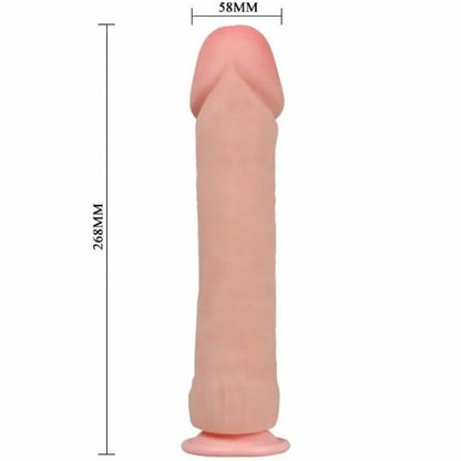 BAILE The Big Natural 26 cm tikroviškas dildo su siurbtuku