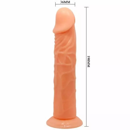 Baile Vive Intimate modelis, 19,8 cm, natūralios spalvos, su siurbiamuoju pagrindu