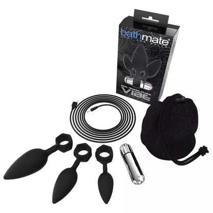 Bathmate Anal Training Plugs Vibe Set – ergonomiško silikono, 3 dydžiai