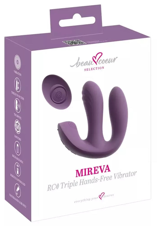 beau coeur Mireva RC Triple – kelių zonų intymus prietaisas su nuotolinio valdymo pulteliu