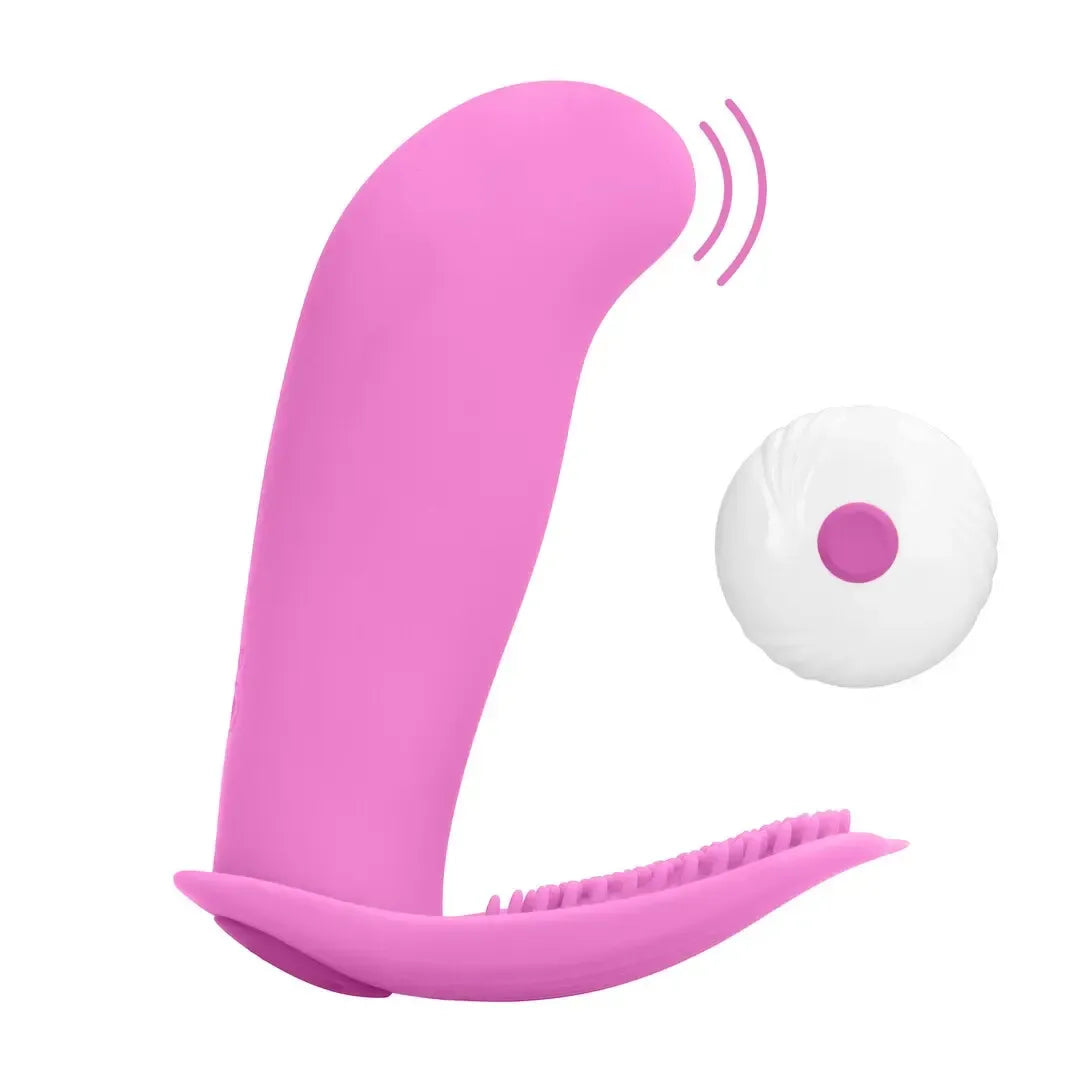 Belaidis vibratorius Leon Intimate su nuotolinio valdymo pulteliu, 10 greičių, rožinis