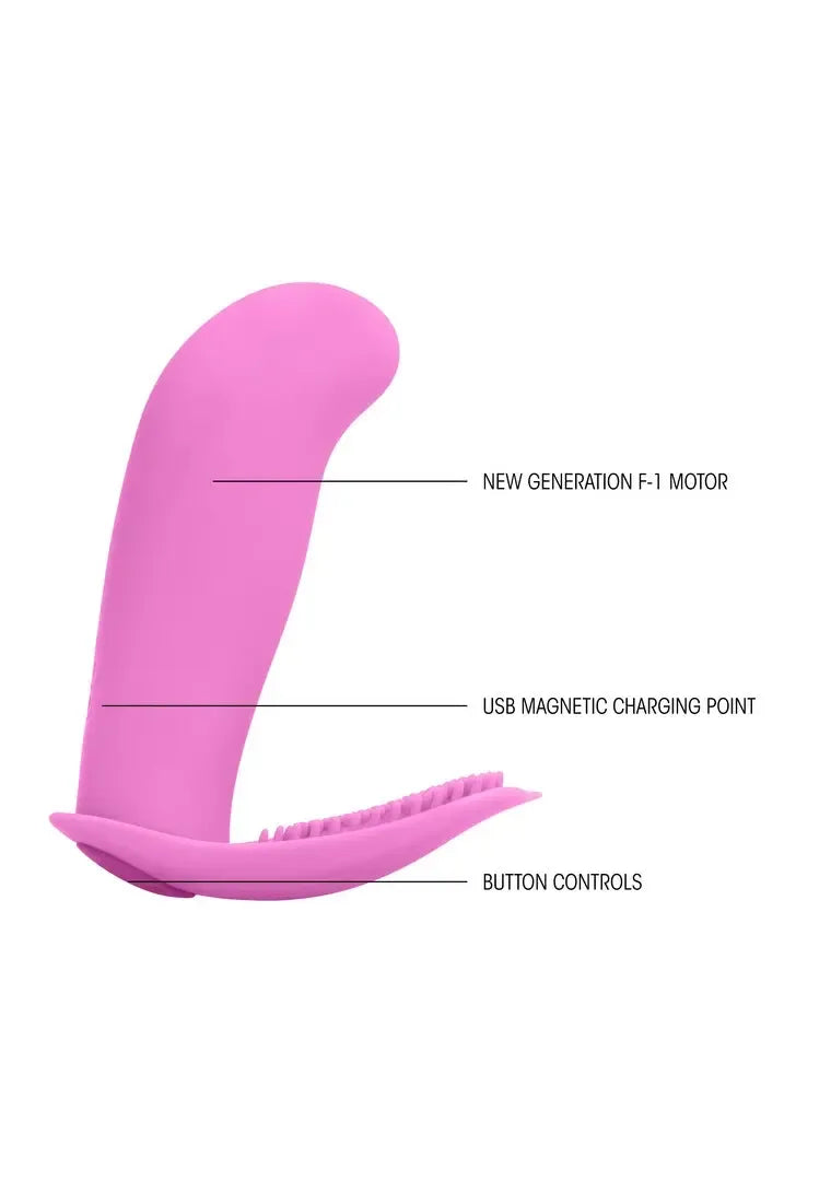 Belaidis vibratorius Leon Intimate su nuotolinio valdymo pulteliu, 10 greičių, rožinis