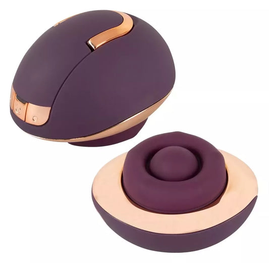 Belou Rotating Vulva Massager Premium – 2 varikliai, USB, juodas, 10 režimų
