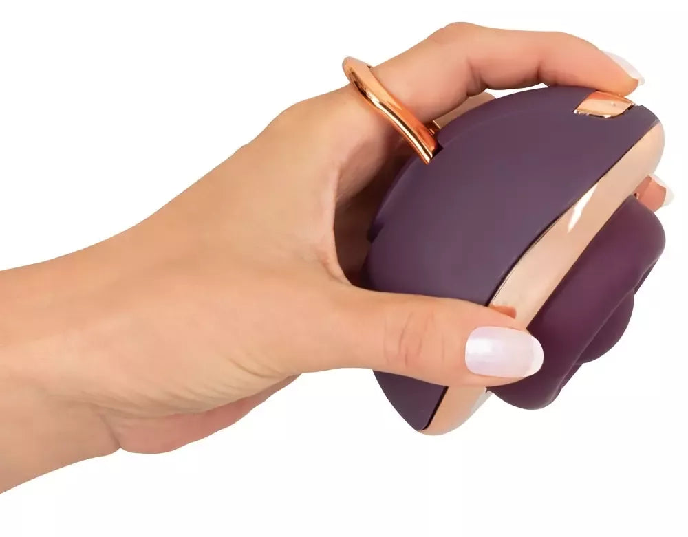 Belou Rotating Vulva Massager Premium – 2 varikliai, USB, juodas, 10 režimų