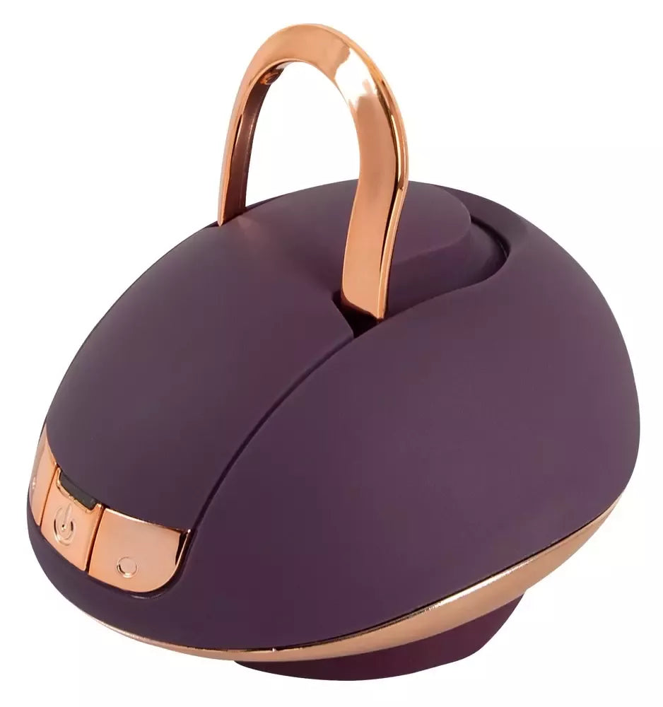 Belou Rotating Vulva Massager Premium – 2 varikliai, USB, juodas, 10 režimų