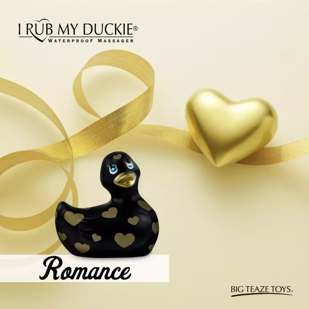 Big Teaze Toys I Rub My Duckie 2.0 Black & Gold intymusis masažuoklis