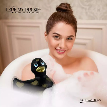 Big Teaze Toys I Rub My Duckie 2.0 Black & Gold intymusis masažuoklis