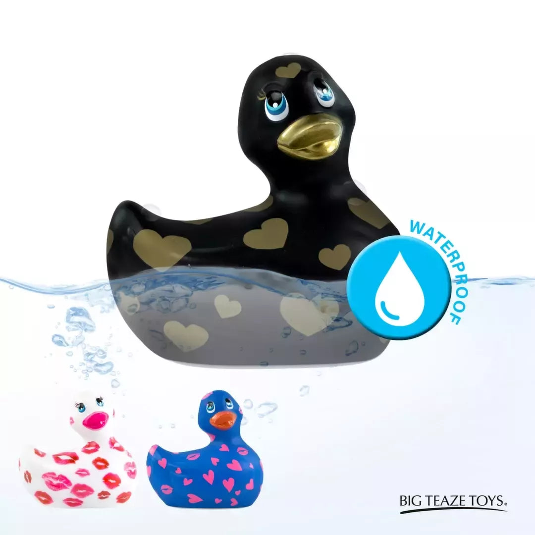 Big Teaze Toys I Rub My Duckie 2.0 Black & Gold intymusis masažuoklis