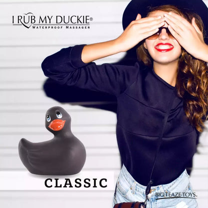 Big Teaze Toys I Rub My Duckie 2.0 Classic Black vandeniui atsparus masažuoklis