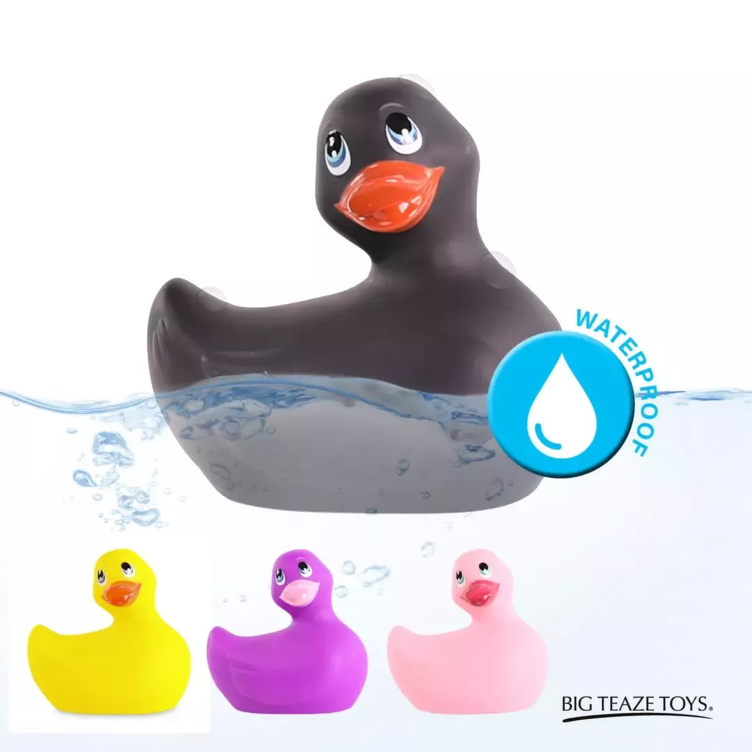 Big Teaze Toys I Rub My Duckie 2.0 Classic Black vandeniui atsparus masažuoklis