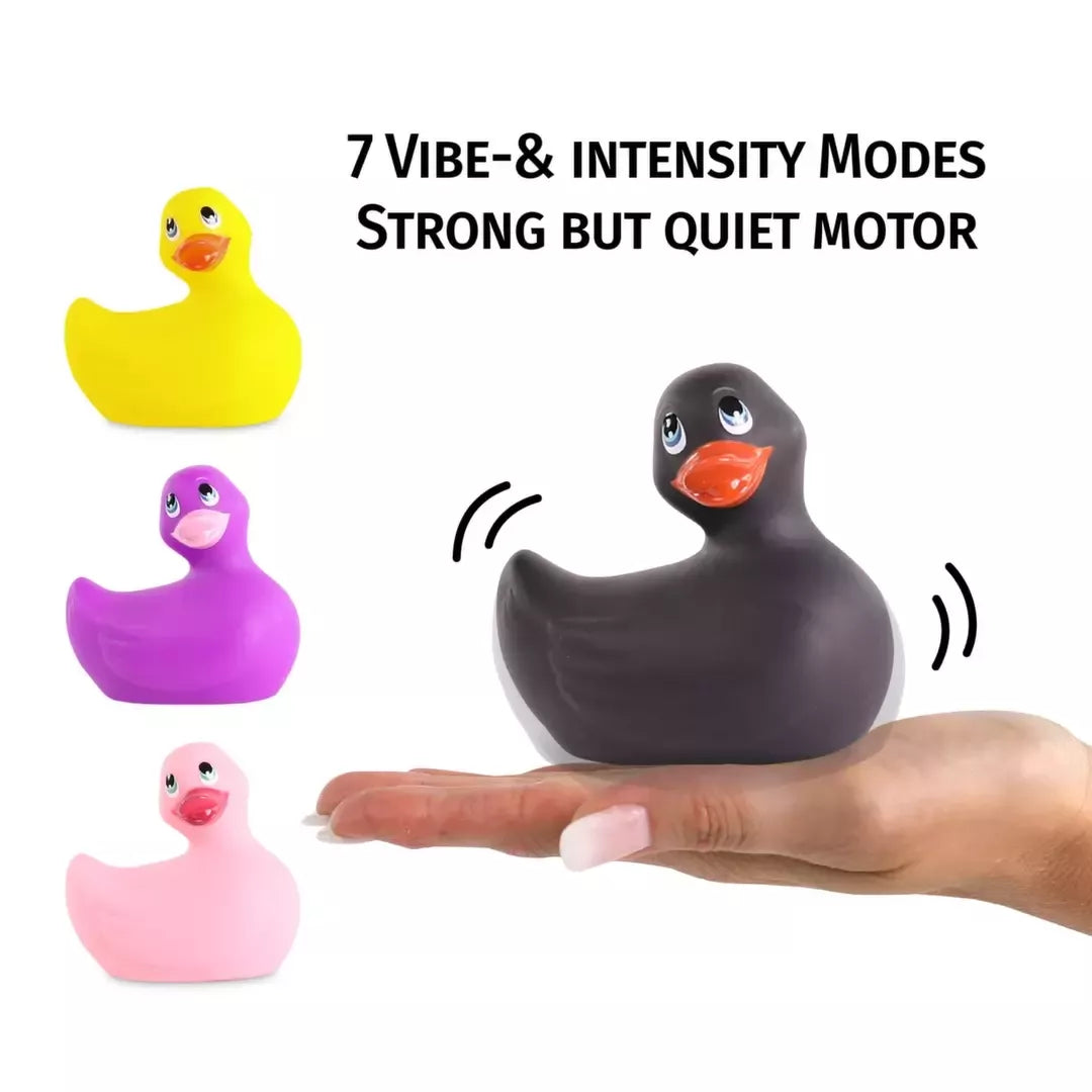Big Teaze Toys I Rub My Duckie 2.0 Classic Black vandeniui atsparus masažuoklis